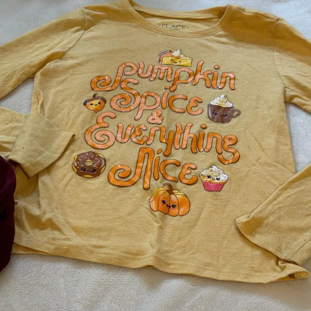 Bundle of Children's Place Long Sleeve Graphic tees sz 5-6